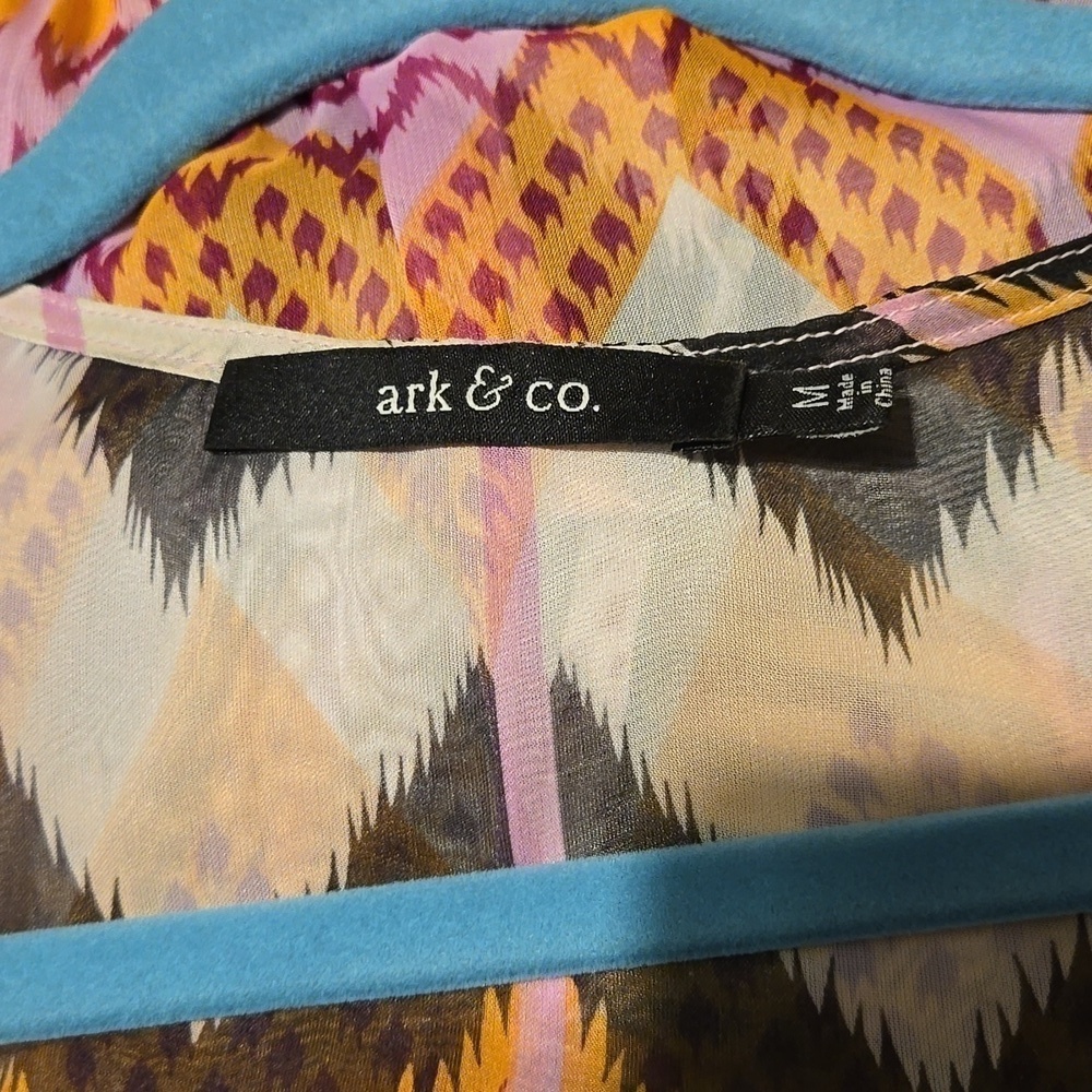 Ark & Co. Sheer Chevron Maxi Beach Coverup Size Medium - Picture 6 of 6